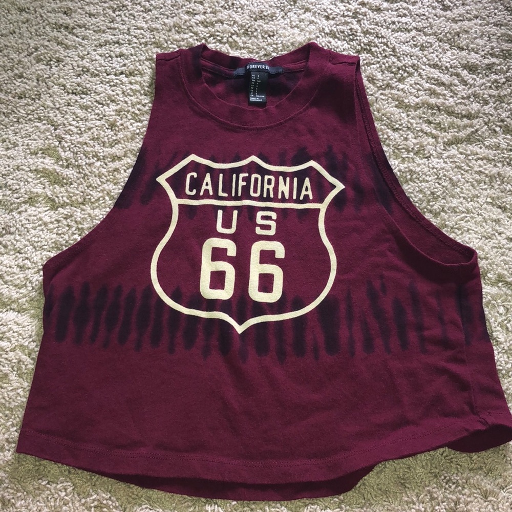 Cali crop top tank top